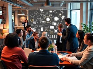 AfaceriStart-up 73 O întâlnire de afaceri plină de idei inovatoare.