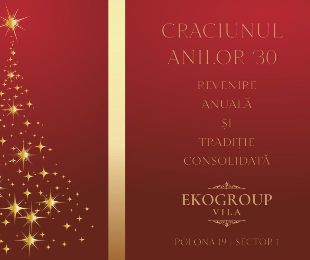 Crăciunul Anilor ’30 la Eko Group Vila: O Experiență Nostalgică în Eleganța Interbelică