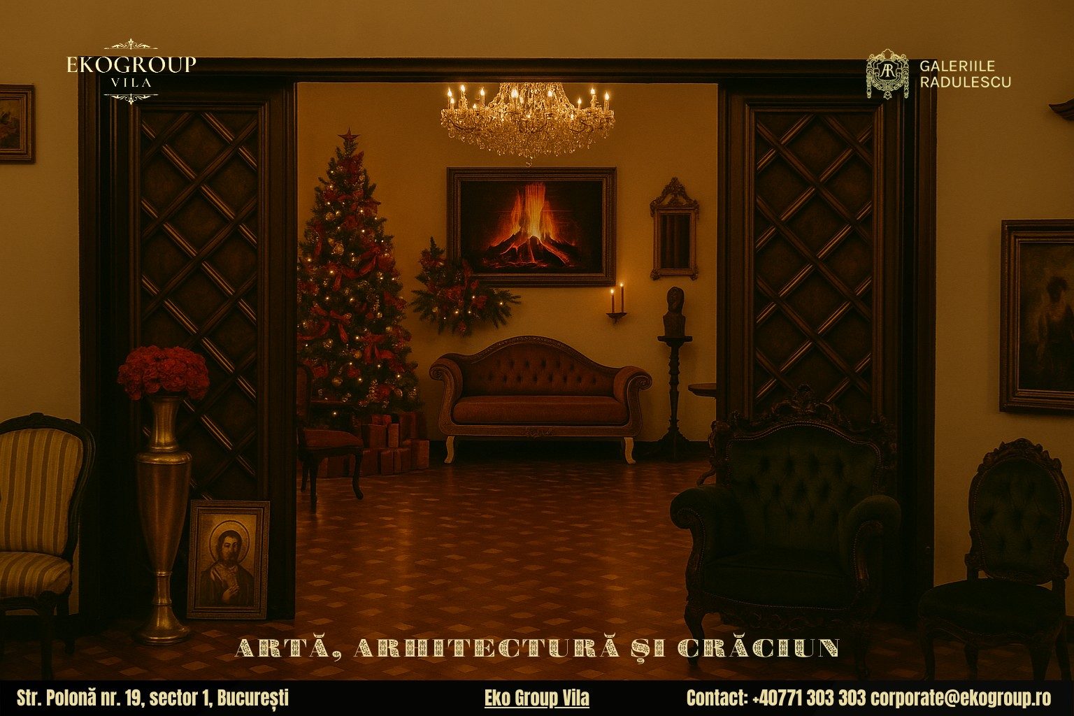 Decoratiuni de Craciun: O Călătorie în Magia Crăciunului Anilor ’30 la Eko Group Vila