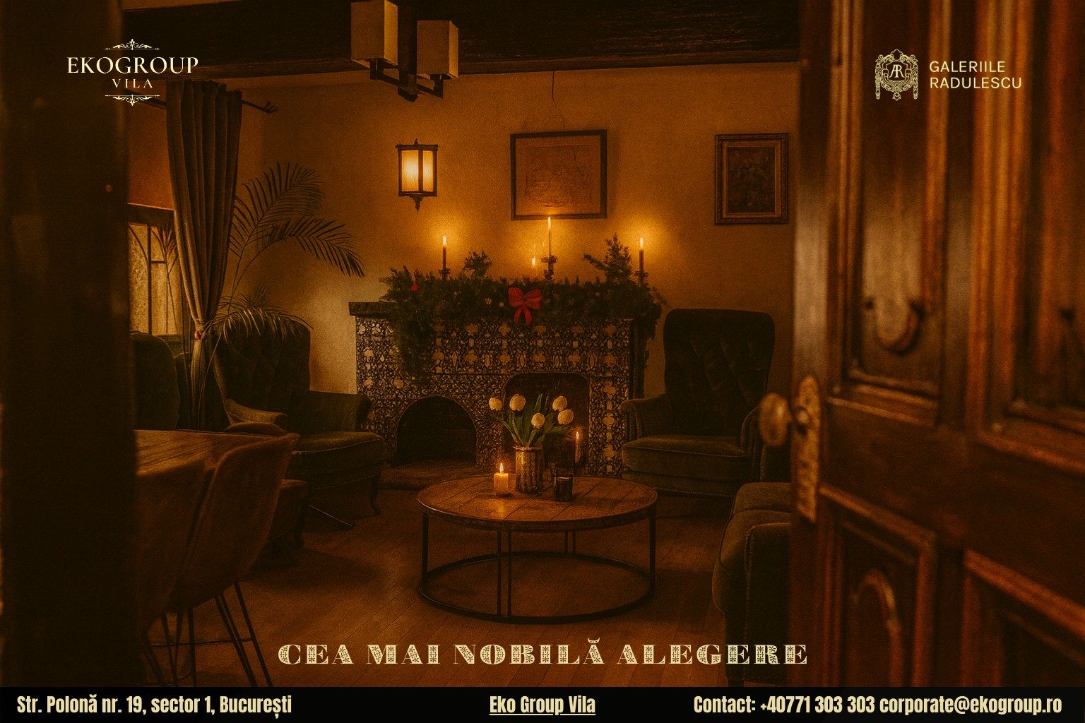 Destinații de Crăciun în București: Eleganța și farmecul Crăciunului anilor ’30 la Eko Group Vila