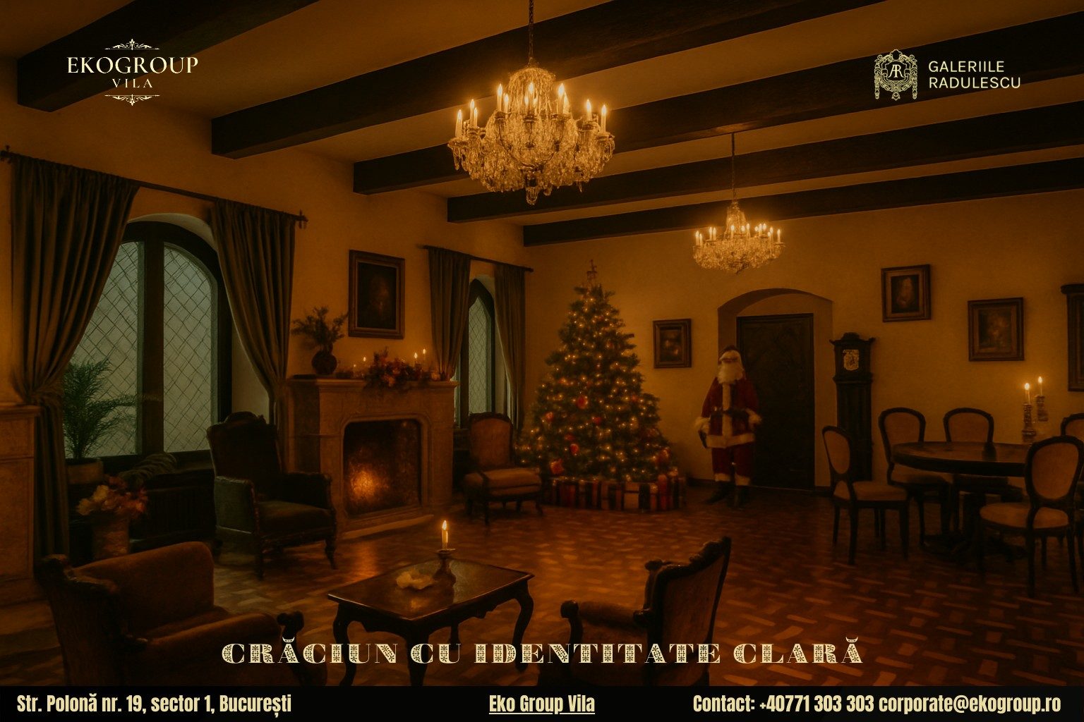 Evenimente de Crăciun București: O Călătorie în Timp cu Crăciunul Anilor ’30 la Eko Group Vila